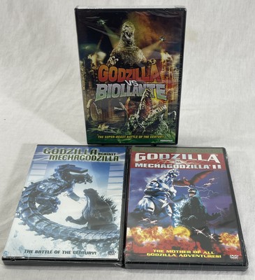 Godzilla DVD Lot Of  3 - VS Biollante and Mechagodzilla 1 & 2 - Brand New Sealed-image