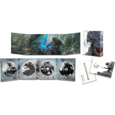 New Godzilla Minus One Deluxe Edition 4K Ultra HD+3 Blu-ray+2 Booklet+Case Japan-image