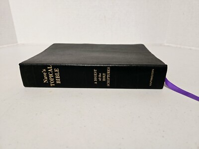 NAVE'S TOPICAL BIBLE: A Digest of the Holy Scriptures Leather 1962 Thumb Indexed-image