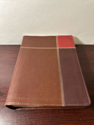The Message | The Bible in Contemporary Language | Brown / Red Leather Soft**-image