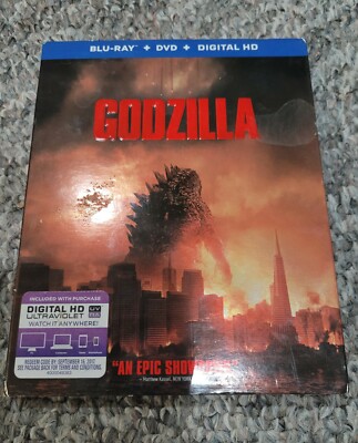 Godzilla BLU-RAY + DVD W/ Slipcover * Like New * Free USA Ship *-image