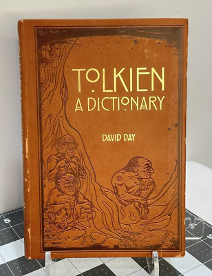 TOLKIEN: A DICTIONARY David Day Illustrated Guide Flexi Bound Faux Leather-image