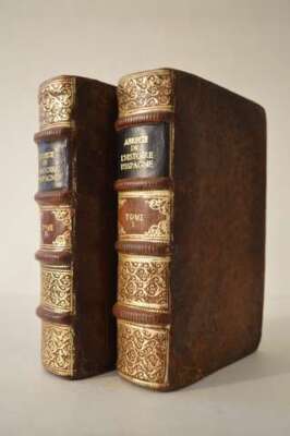 Abrégé de l'Histoire d'Espagne Gilbert Saulnier Duverdier 1659 Leather-image