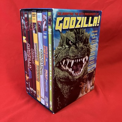 Godzilla 50th Anniversary 9-Movie DVD /Collection Set Mothra / 5 Sealed 2 Opened-image