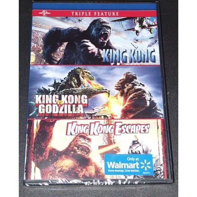 King Kong triple pack DVD new King Kong king Kong VS Godzilla king kong Escapes-image