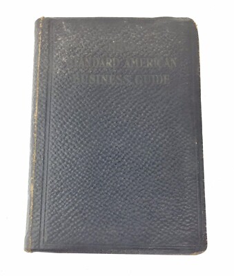 1916 New Standard American Business Guide by E. T. Roe Leather Bound Enlarged -image