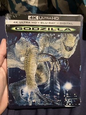 Godzilla Limited Edition Steelbook (4K UHD+Blu-ray+Digital, 1998) Factory Sealed-image