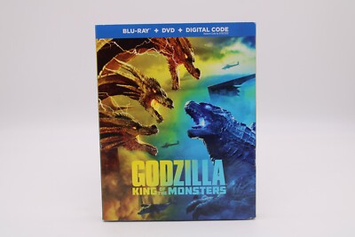 Godzilla: King of the Monsters (Blu-ray/DVD, 2019) Slipcover NEW Sealed-image
