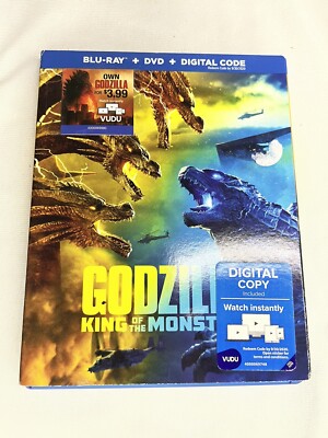 Godzilla: King of the Monster (Blu-Ray/DVD, Aug 2019, 2 Discs)-image
