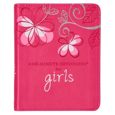 Devotional One-Minute Pink Faux Leather For Girls-image