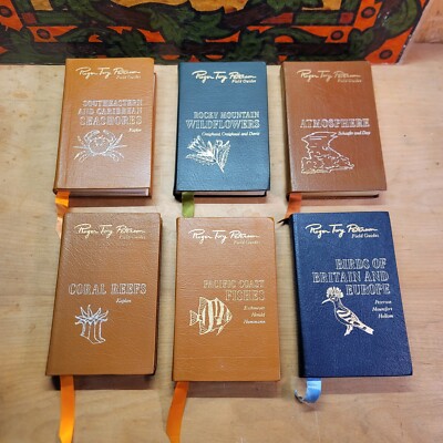 Lot of 6 Roger Tory Peterson Field Guides 50th Birds Fishes Reefs Wildflowers-image