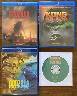 Godzilla, Kong Skull Island, Godzilla King of Monsters, Godzilla vs Kong Blu-Ray-image