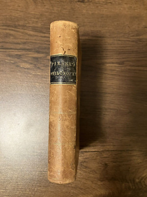 Parker's Natural and Experimental Philosophy 1853 Textbook Leatherbound-image