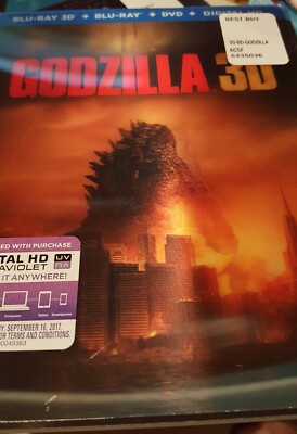 GODZILLA 3D BLU-RAY 3D + BLU-RAY + DVD + DIGITAL COPY-image