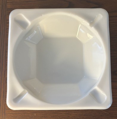 VTG Very Big Westmoreland English Hobnail Milk Glass Ashtray 8 3/4” Pls READ-image