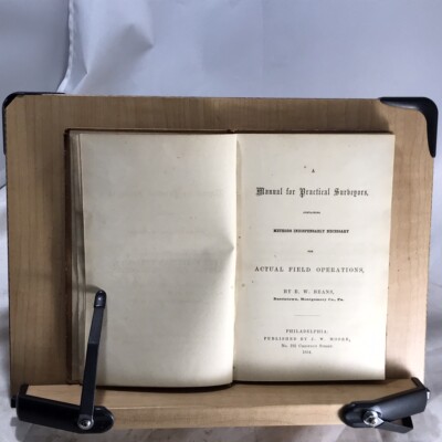 1854 A Manual for Practical Surveyors for Actual Field Operations-Full Leather -image