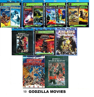 Godzilla 13-Movie Ultimate Bluray Coll. Hedorah Final Wars Sea Monster NEW-image