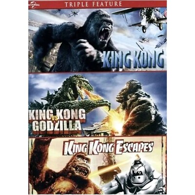 NEW SEALED King Kong King Kong VS Godzilla King Kong Escapes DVD Triple Feature-image